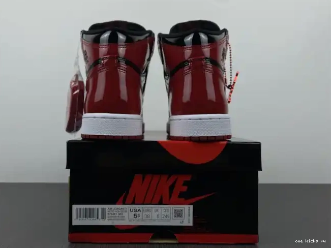 Rep Bred 1 Patent OG High 555088-063 Air Jordan 0510